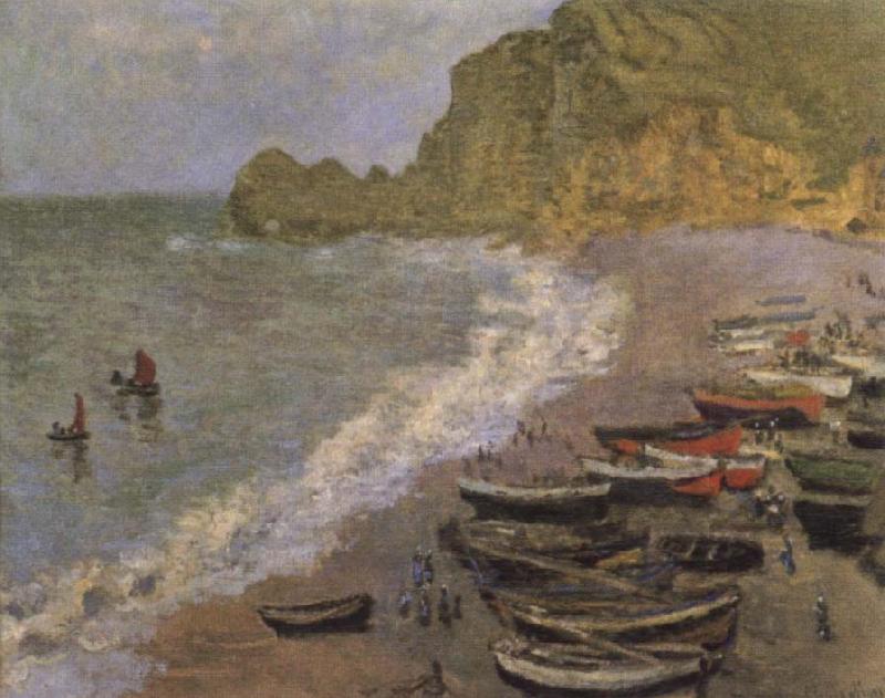 Claude Monet The Beach at Etretat oil painting picture